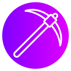 pickaxe gradient icon