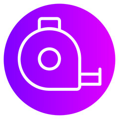 measuring tape gradient icon