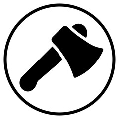 axe glyph icon