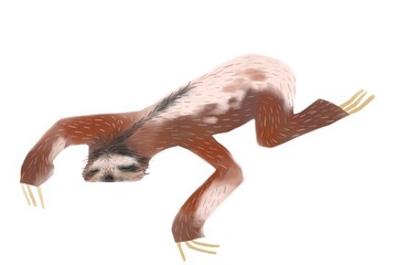 Illustration of a sloth sleeping © Nils