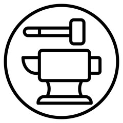 anvil line icon