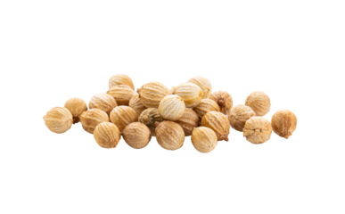 Coriander seeds isolated on transparent png