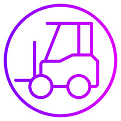 forklift gradient icon