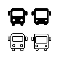 Bus icon vector illustration. bus sign and symbol. transport symbol