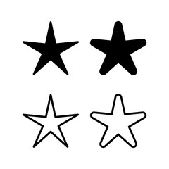 Obraz premium Star Icon vector illustration. rating sign and symbol. favourite star icon