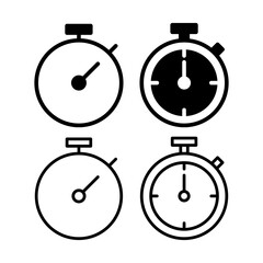 stopwatch icon vector illustration. Timer sign and symbol. Countdown icon. Period of time