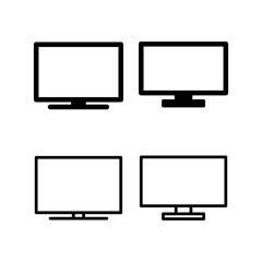 Tv icon vector illustration. television sign and symbol