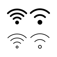 Wifi icon vector illustration. signal sign and symbol. Wireless  icon
