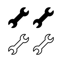 Wrench icon vector illustration. repair icon. tools sign and symbol