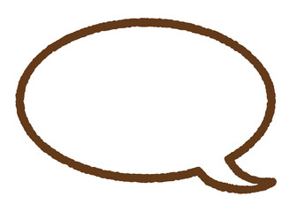 楕円形のシンプルな吹き出し