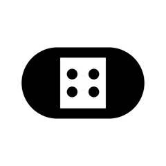 band aid icon or logo isolated sign symbol vector illustration - high quality black style vector icons
