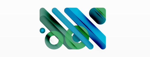 Creative geometric wallpaper. Minimal lines and circles background