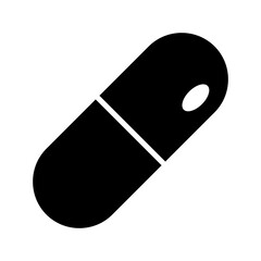 capsule icon or logo isolated sign symbol vector illustration - high quality black style vector icons
