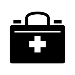 medical box icon or logo isolated sign symbol vector illustration - high quality black style vector icons
