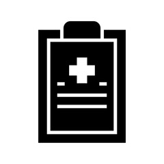 medical report icon or logo isolated sign symbol vector illustration - high quality black style vector icons
