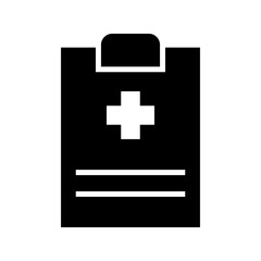 medical report icon or logo isolated sign symbol vector illustration - high quality black style vector icons
