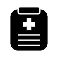 medical report icon or logo isolated sign symbol vector illustration - high quality black style vector icons
