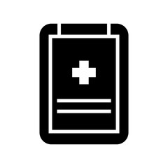 Obraz premium medical report icon or logo isolated sign symbol vector illustration - high quality black style vector icons 