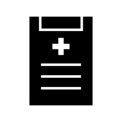 Fototapeta premium medical report icon or logo isolated sign symbol vector illustration - high quality black style vector icons 
