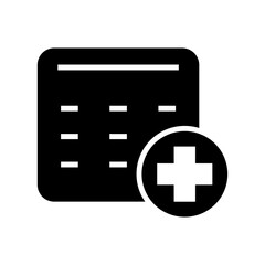 Obraz premium schedule icon or logo isolated sign symbol vector illustration - high quality black style vector icons 