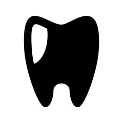 tooth icon or logo isolated sign symbol vector illustration - high quality black style vector icons
