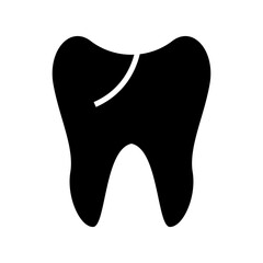 tooth icon or logo isolated sign symbol vector illustration - high quality black style vector icons

