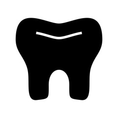 tooth icon or logo isolated sign symbol vector illustration - high quality black style vector icons
