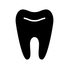 tooth icon or logo isolated sign symbol vector illustration - high quality black style vector icons
