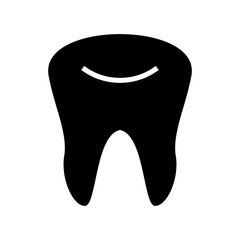 tooth icon or logo isolated sign symbol vector illustration - high quality black style vector icons
