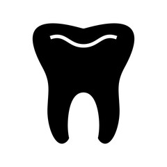 tooth icon or logo isolated sign symbol vector illustration - high quality black style vector icons
