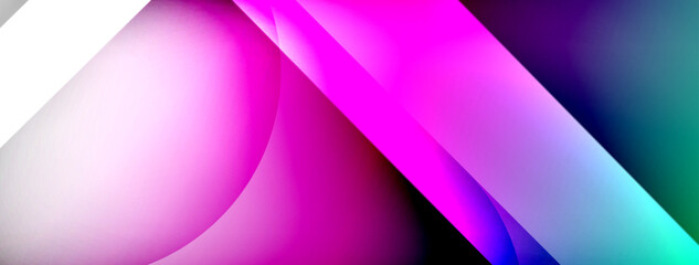 Abstract background - geometric composition created with lights and shadows. Technology or business digital template