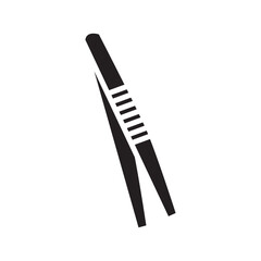 tweezers icon or logo isolated sign symbol vector illustration - high quality black style vector icons
