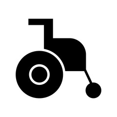 wheelchair icon or logo isolated sign symbol vector illustration - high quality black style vector icons
