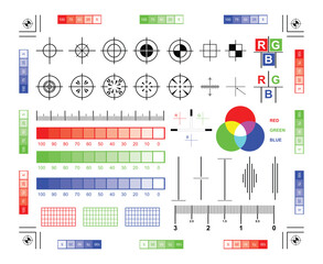 rgb and cmyk mixing diagram colored
