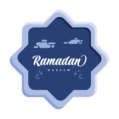 Ramadan Kareem template design, social media