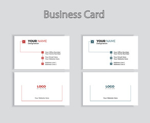 Modern simple creative Business card design