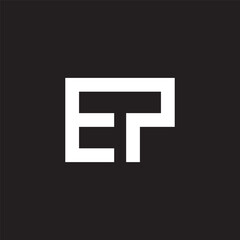 Obraz premium letter ep initial logo vector icon illustration
