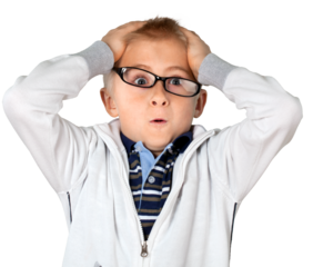 Portrait of handsome happy young man sitting with laptop with arms outstretched isolated on white
