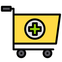 Obraz premium Add_1 filled outline icon