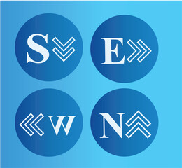 Compass Vector, Nautical compass illustration 