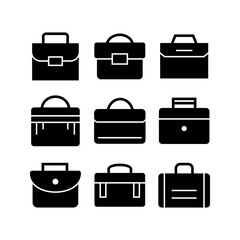 briefcase icon or logo isolated sign symbol vector illustration - high quality black style vector icons
