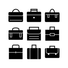 briefcase icon or logo isolated sign symbol vector illustration - high quality black style vector icons
