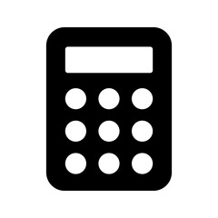calculator icon or logo isolated sign symbol vector illustration - high quality black style vector icons

