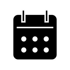 calendar icon or logo isolated sign symbol vector illustration - high quality black style vector icons
