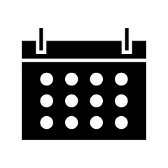 calendar icon or logo isolated sign symbol vector illustration - high quality black style vector icons
