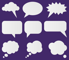 9 Speech Bubbles Vector Models / Ai Illustrator