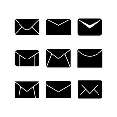 envelope icon or logo isolated sign symbol vector illustration - high quality black style vector icons
