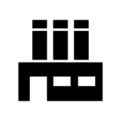 factory icon or logo isolated sign symbol vector illustration - high quality black style vector icons
