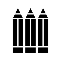pencils icon or logo isolated sign symbol vector illustration - high quality black style vector icons
