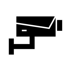 surveillance camera icon or logo isolated sign symbol vector illustration - high quality black style vector icons
